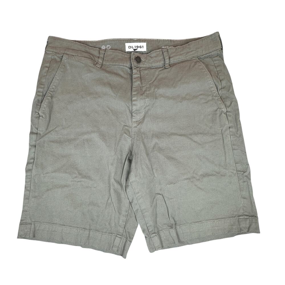 DL1961 Shorts Mens 36 Agave Green Flat Front Cotton Jake Chino Golf Outdoors